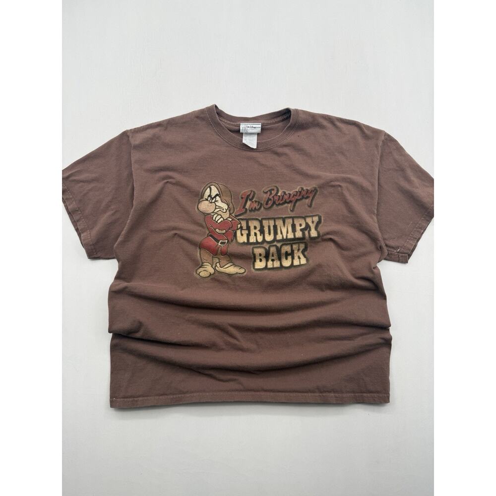 Vintage Disney Snow White Grumpy I'm Bringing Grumpy Back Graphic‎ Shirt Size XL